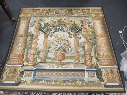 Lot 158 - A Chinese machine made wool wall-hanging...