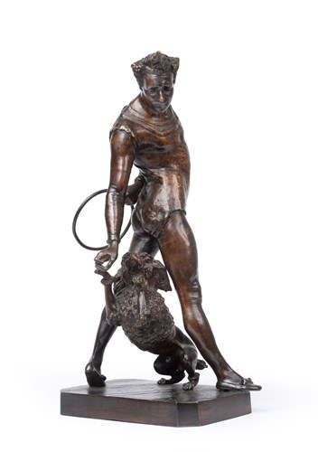 Lot 122 - George de Chemellier (French 1835-1907), 'Get Up', an early 20th Century bronze group