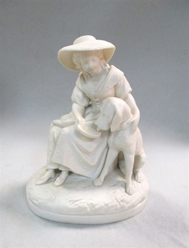 Lot 9 - A Copeland Parian model of Sabrina, after William Calder Marshall (1813-1894)