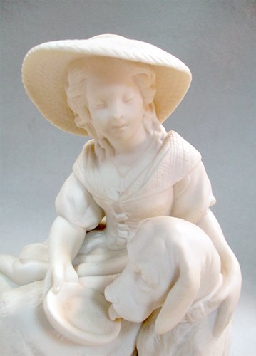 Lot 9 - A Copeland Parian model of Sabrina, after William Calder Marshall (1813-1894)