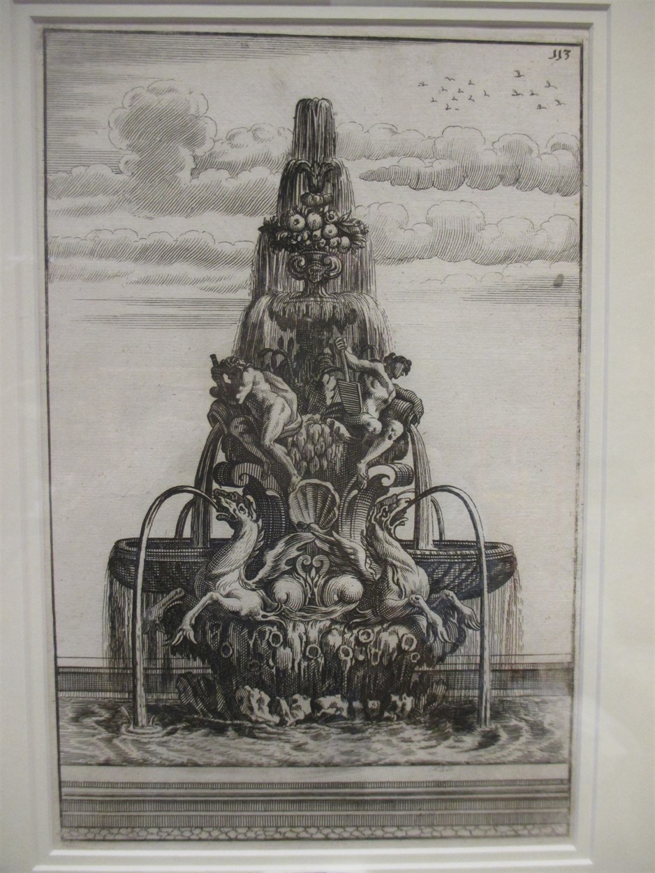 Lot 270 - Four Italian Baroque engravings of fountains...