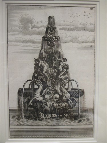 Lot 270 - Four Italian Baroque engravings of fountains...