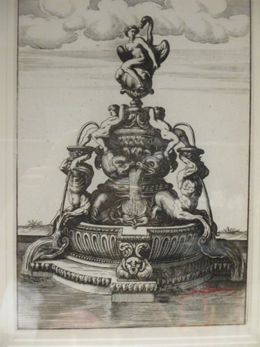Lot 270 - Four Italian Baroque engravings of fountains...