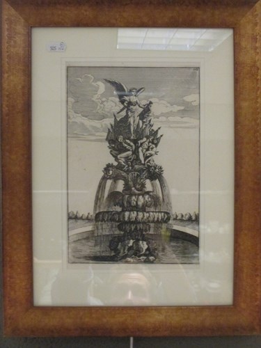 Lot 270 - Four Italian Baroque engravings of fountains...