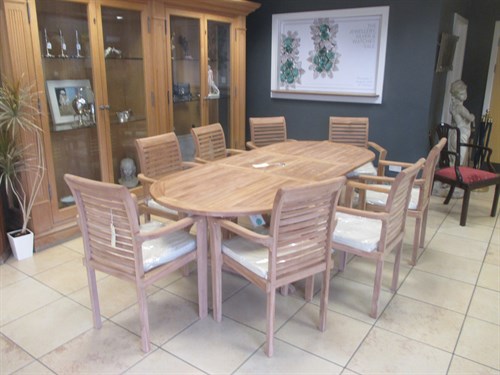Lot 705 - A brand new garden table and chair set,...