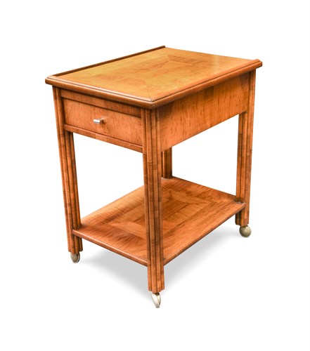 Lot 272 - An Art Deco satin walnut drinks table