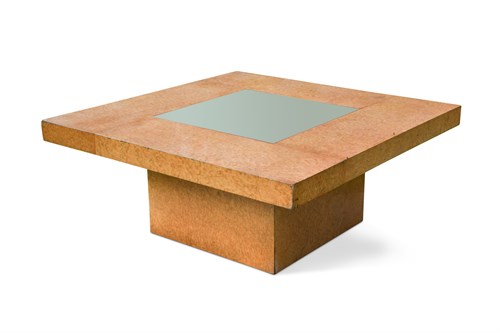 Lot 275 - An Art Deco style burr ash coffee table