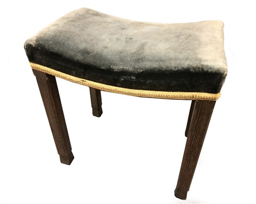 Lot 292 - A George VI limed oak coronation stool