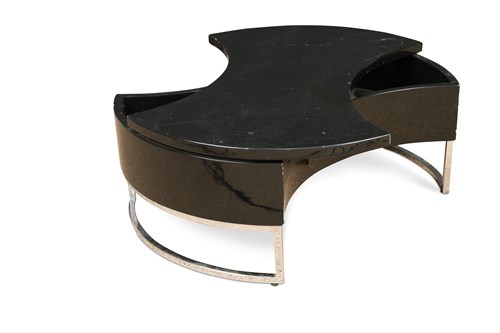 Lot 288 - A modernist black lacquer coffee table