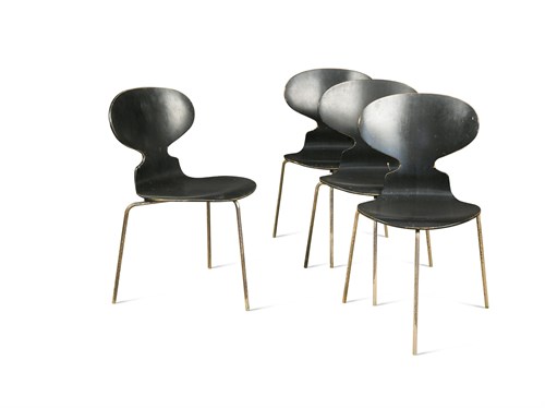Lot 304 - Arne Jacobsen (1902-1971) for Fritz Hansen, a set of four 3100 'Ant' chairs