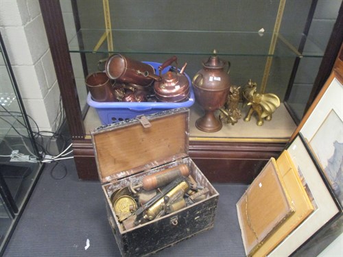 Lot 155 - A large assortment of decorative metalware...