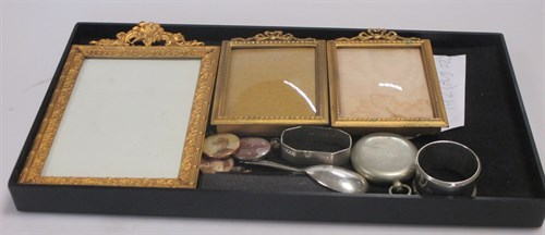 Lot 192 - A pair of gilt photograph frames, another...