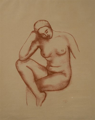 Lot 42 - Aristide Maillol (French, 1861-1944,) Nue...