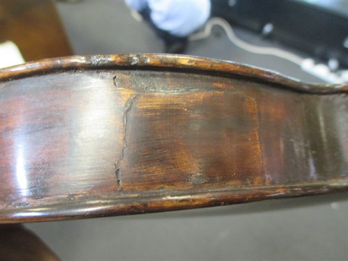 Lot 292 - A German violin with Stradivarius label (full...