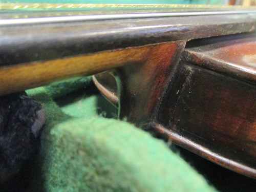 Lot 292 - A German violin with Stradivarius label (full...