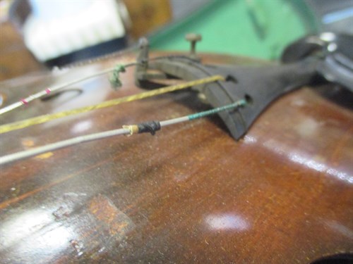 Lot 292 - A German violin with Stradivarius label (full...