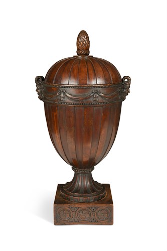 Lot 394 - An 18th century Dutch neo-classical mahogany knife urn