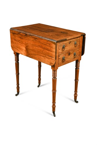 Lot 604 - A Regency rosewood work table