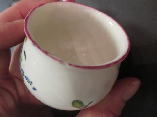 Lot 8 - Three Mennecy custard cups and covers, circa...