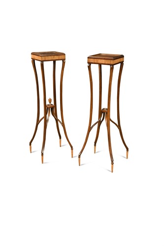 Lot 603 - A pair of early 20th century Dutch mahogany...