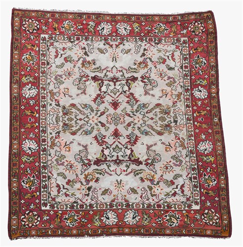 Lot 571 - An early 20th century European flat weave rug