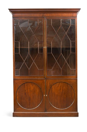 Lot 345 - A George III mahogany bookcase