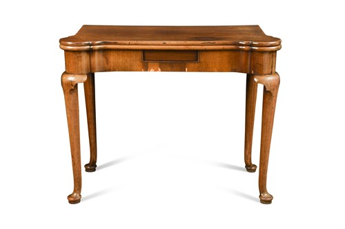 Lot 625 - A mid 18th century mahogany card table