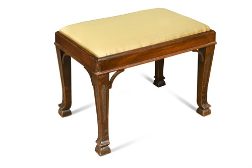 Lot 514 - An Edwardian mahogany stool