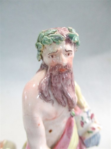 Lot 14 - A Bow figure of Neptune, circa 1755