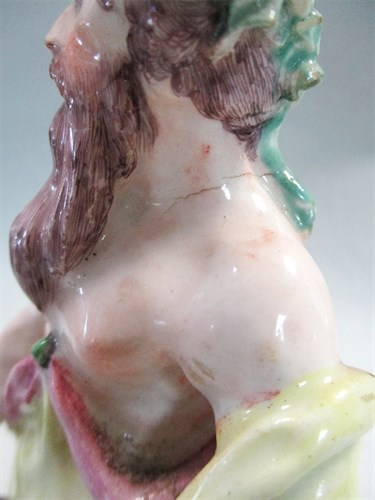 Lot 14 - A Bow figure of Neptune, circa 1755