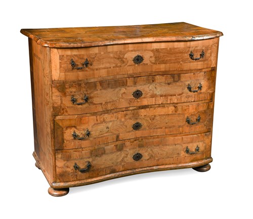 Lot 459 - An 18th century olive wood Maltese commode