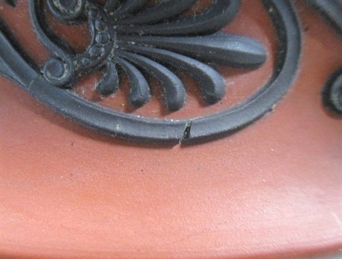 Lot 7 - A 19th century Wedgwood Rosso Antico two-handled pedestal bowl