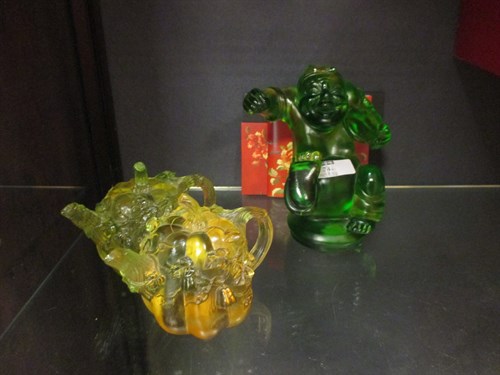 Lot 78 - A collection of Liuhigongfang Chinese glasswares