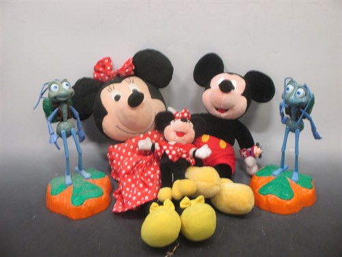 Lot 168 - A box of Mickey Mouse items including phones etc