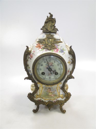 Lot 5 - A 19th century gilt mounted French porcelain...