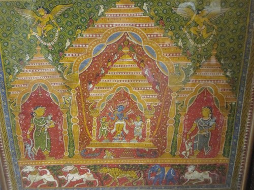 Lot 258 - Indian School, Krishna enthroned, gouache and...