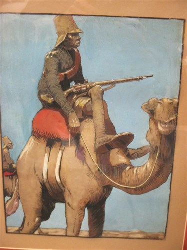 Lot 259 - Lunt Roberts (1894-1981), The Camel Corps,...