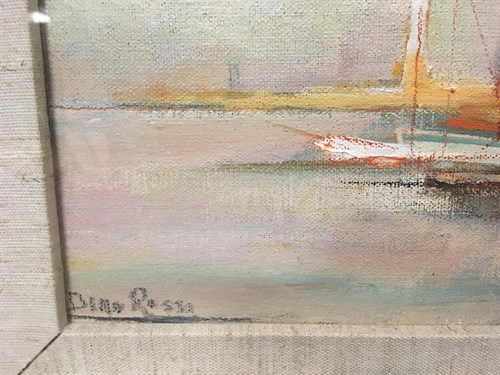 Lot 47 - Dino Rossi (Italian 1904-1982), Harbour scenes,...