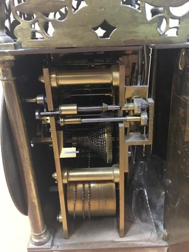 Lot 451 - A late Victorian brass lantern clock, in 17th century style