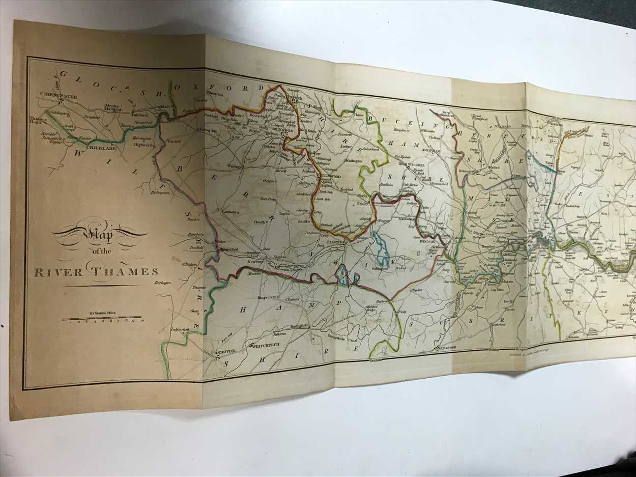 Lot 70 - Map of the River Thames, 1796
