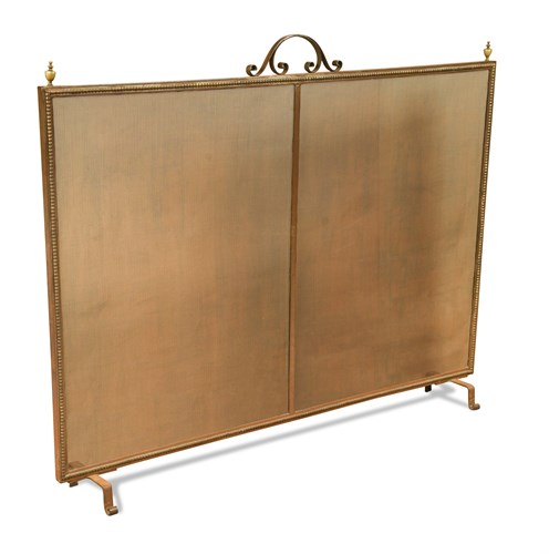 Lot 580 - A steel and wire mesh spark guard
