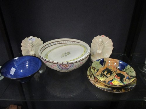 Lot 75 - A Wedgwood plate designed by Eric Ravilious,...