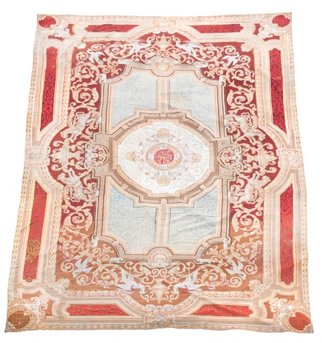 Lot 593 - A mid-19th century Aubusson carpet