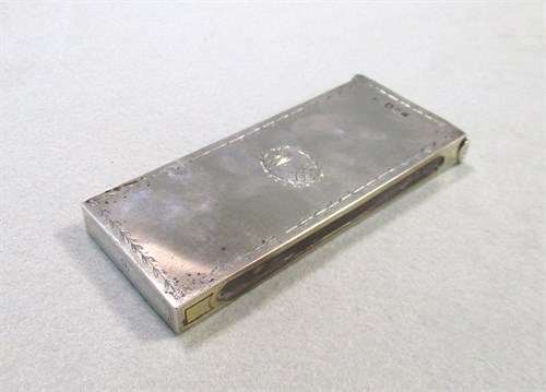 Lot 347 - A Victorian silver motor match cover