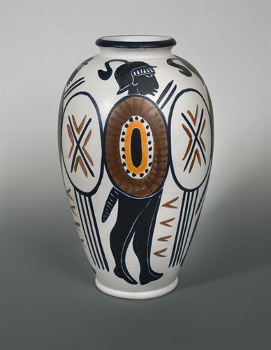 Lot 83 - Mette Doller for Andersson and Johansson, Hoganas, Sweden, a large earthenware vase