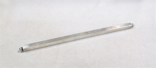 Lot 354 - A George VI silver novelty 12" ruler by Asprey