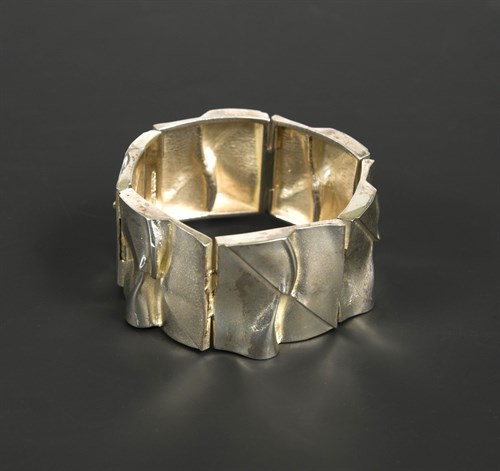Lot 183 - Björn Weckström (Finnish, born 1935) for Lapponia - A silver 'Bridge to the Moon' bracelet