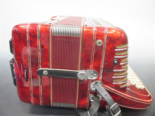 Lot 160 - A Hohner Shand Morino 46 button accordion,...