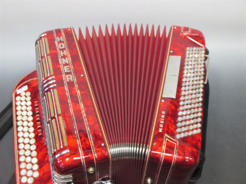 Lot 160 - A Hohner Shand Morino 46 button accordion,...