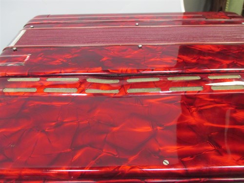 Lot 160 - A Hohner Shand Morino 46 button accordion,...